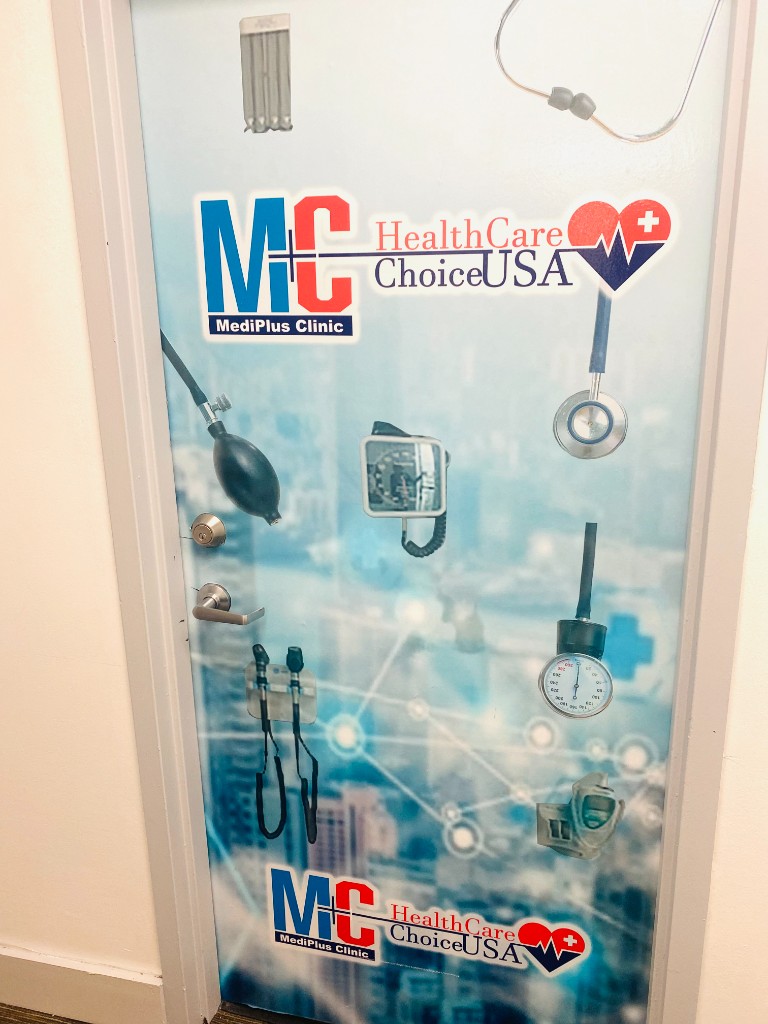 MediPlus Clinic medical services door