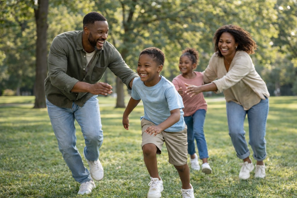 Healthy family enjoying life thanks to MediPlus preventive care